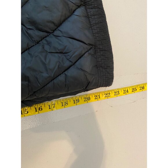 Abercrombie & Fitch Black Puffer Midi Coat Water Wind Resistant Large - Picture 14 of 15